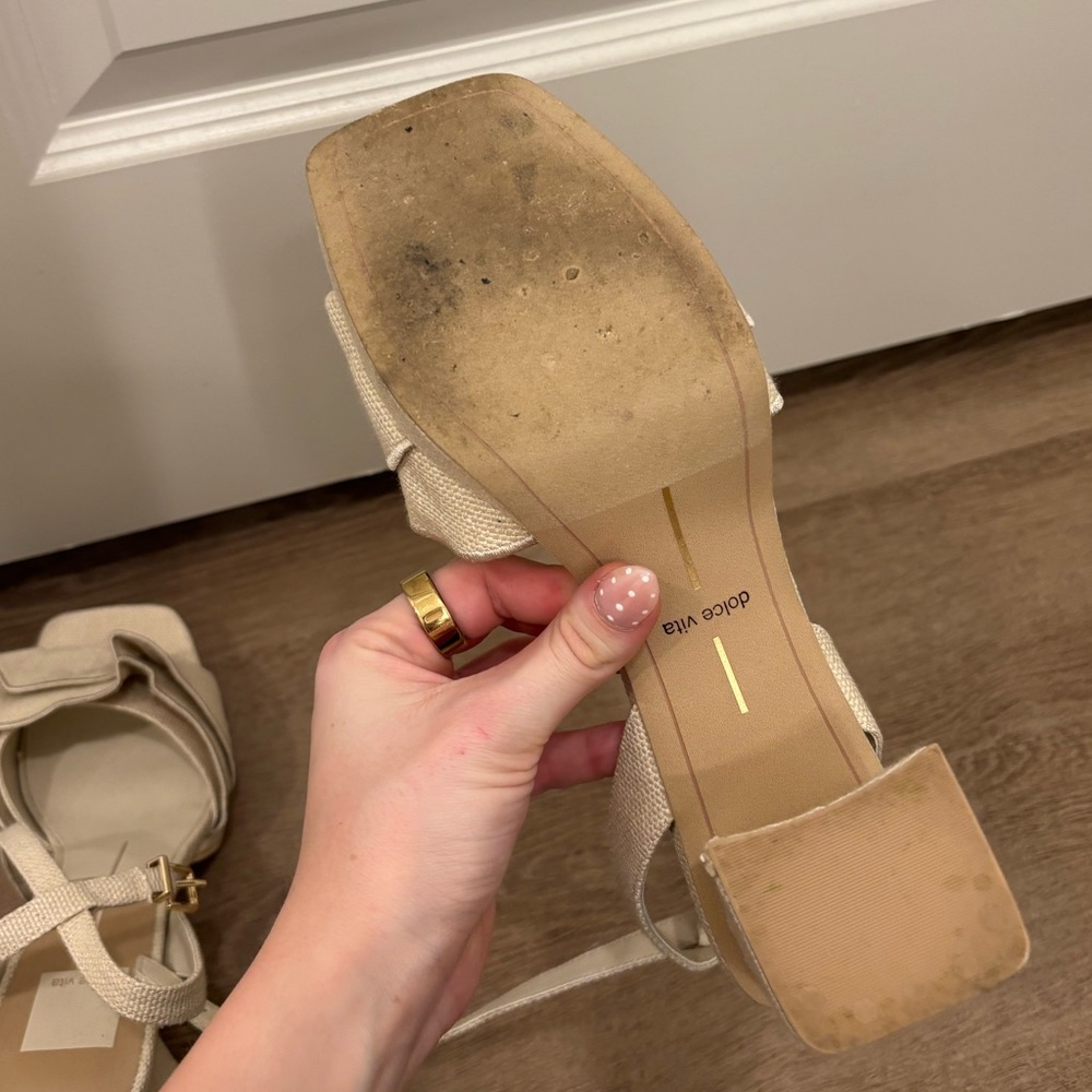 Cheer Heels - Ivory Raffia - Picture 13 of 13